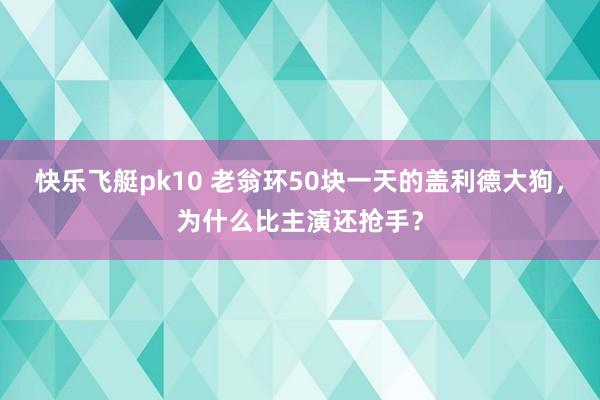 快乐飞艇pk10 老翁环50块一天的盖利德大狗，为什么比主演还抢手？